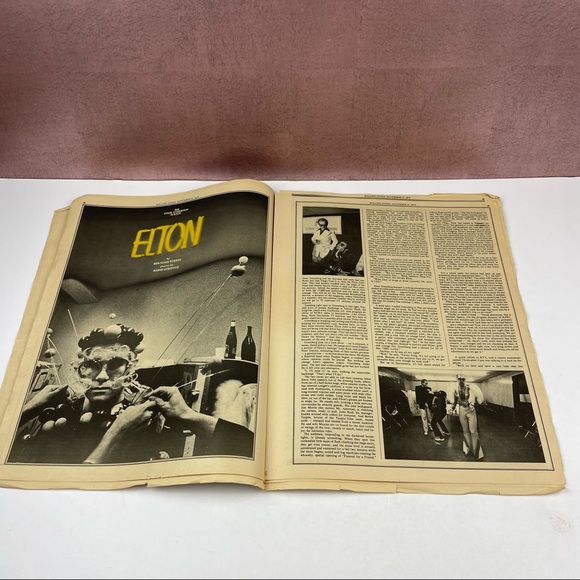 Vintage Rolling Stone Magazine Elton John George Harrison November 21, 1974 - Picture 4 of 6